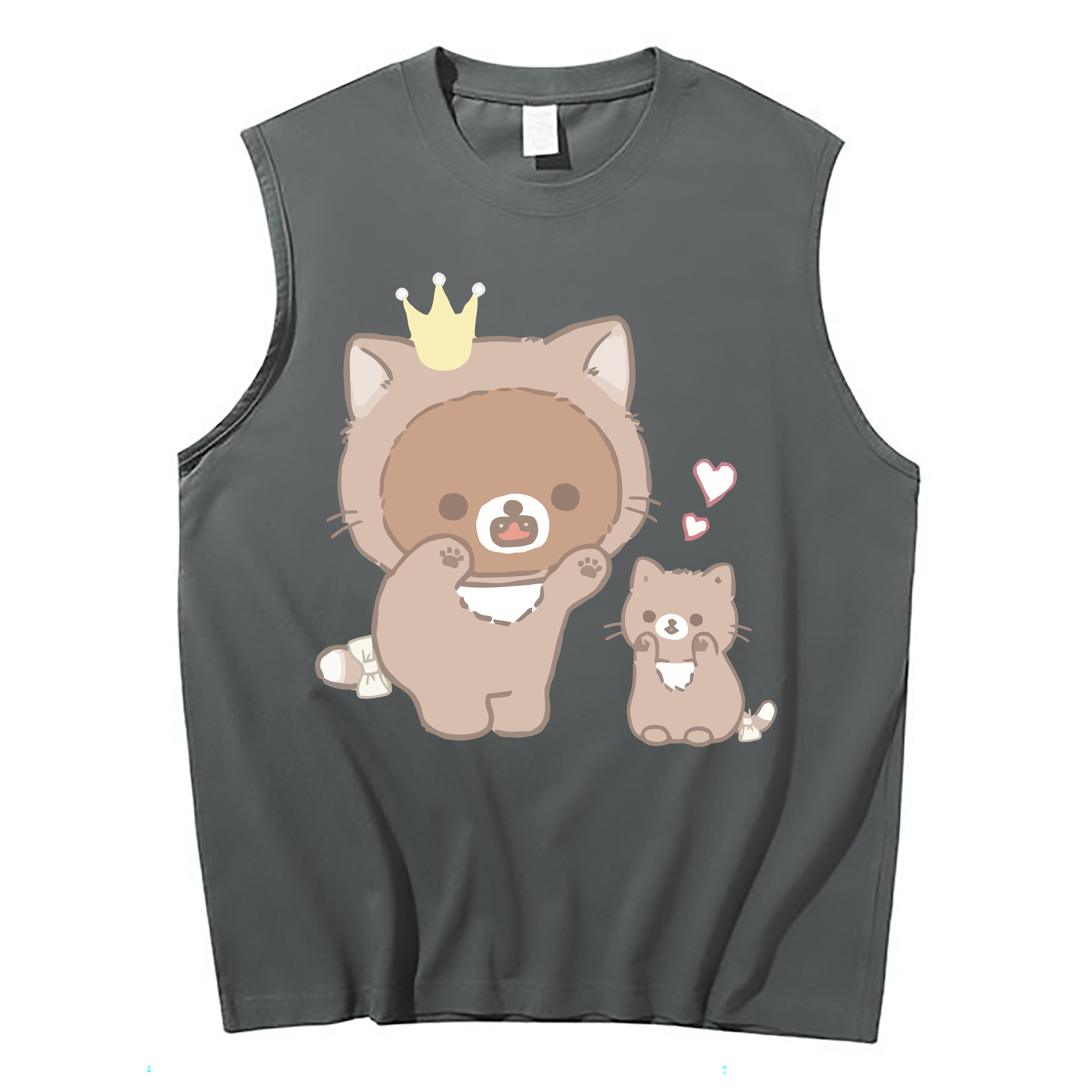 （画像用） リラックマ リラックマ キイロイトリ Rilakkuma Korilakkuma Kiiroitori コットン100％タンクトップ（フロントプリント）